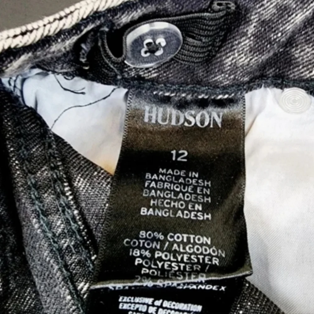 Hudson Kids Mid Rise Dark Wash Jeans Shorts